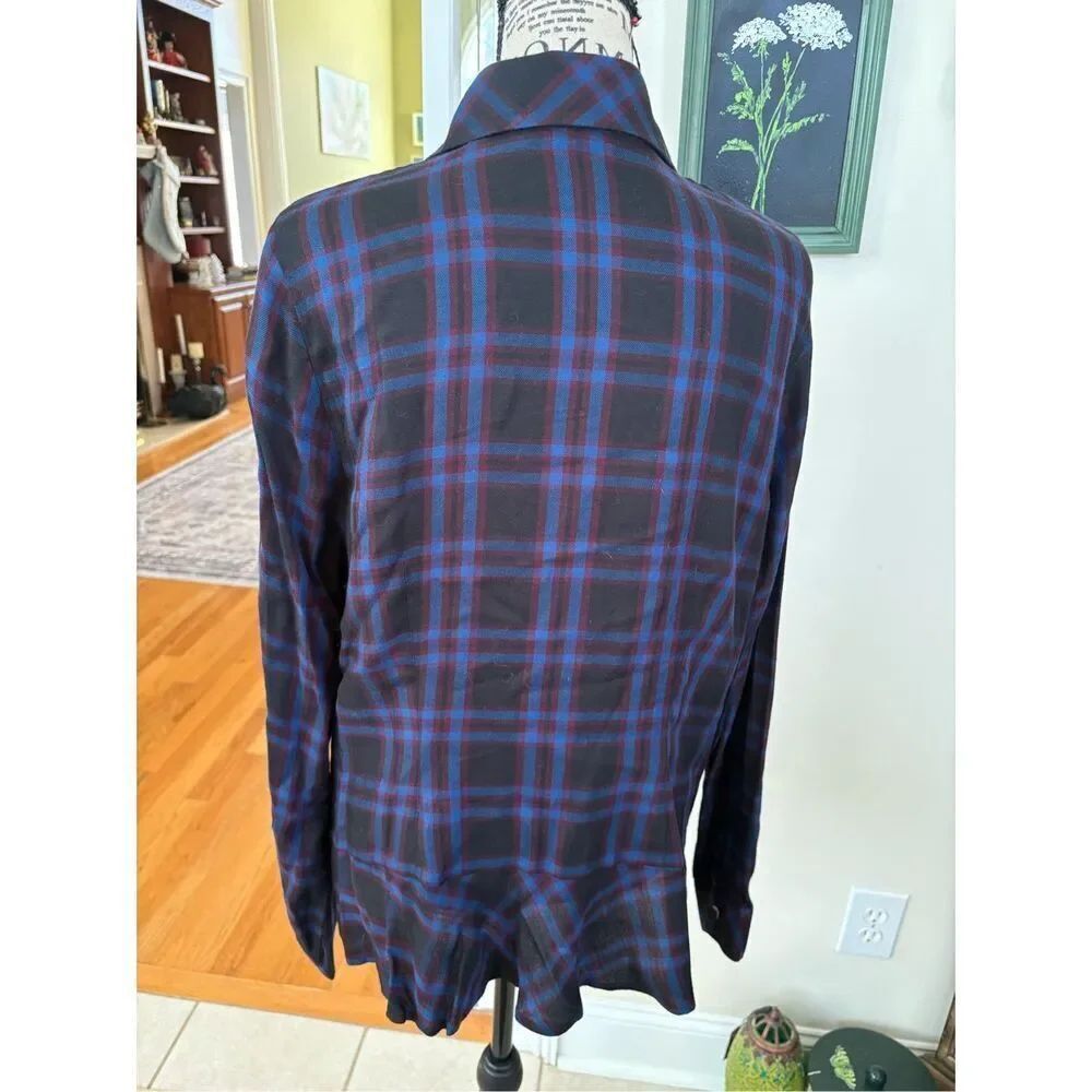 Cabi Moody Plaid Peplum Shirt - Picture 8 of 10